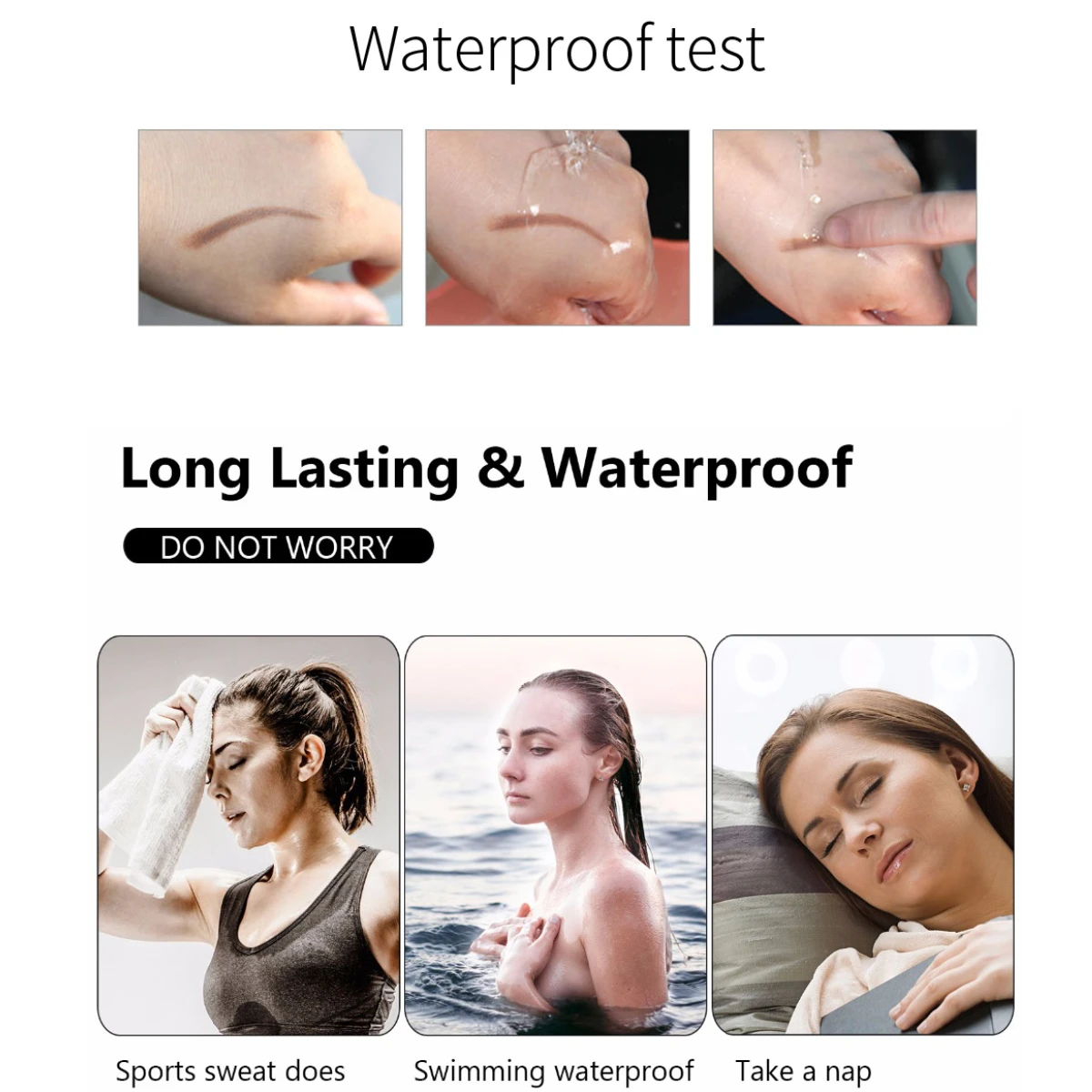 

10pcs/set Eyebrow Pen Wholesale 4 Fork Tip Eyebrow Pencil 5 Colors Waterproof Cosmetic Long Lasting Dark Brown Eye Brow Pencil