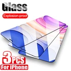 Защитное стекло с полным покрытием для iPhone 5, 5s, SE 2020, 6, 6s, 7, 8 Plus, X, XS, XR, 11 Pro Max, закаленное стекло
