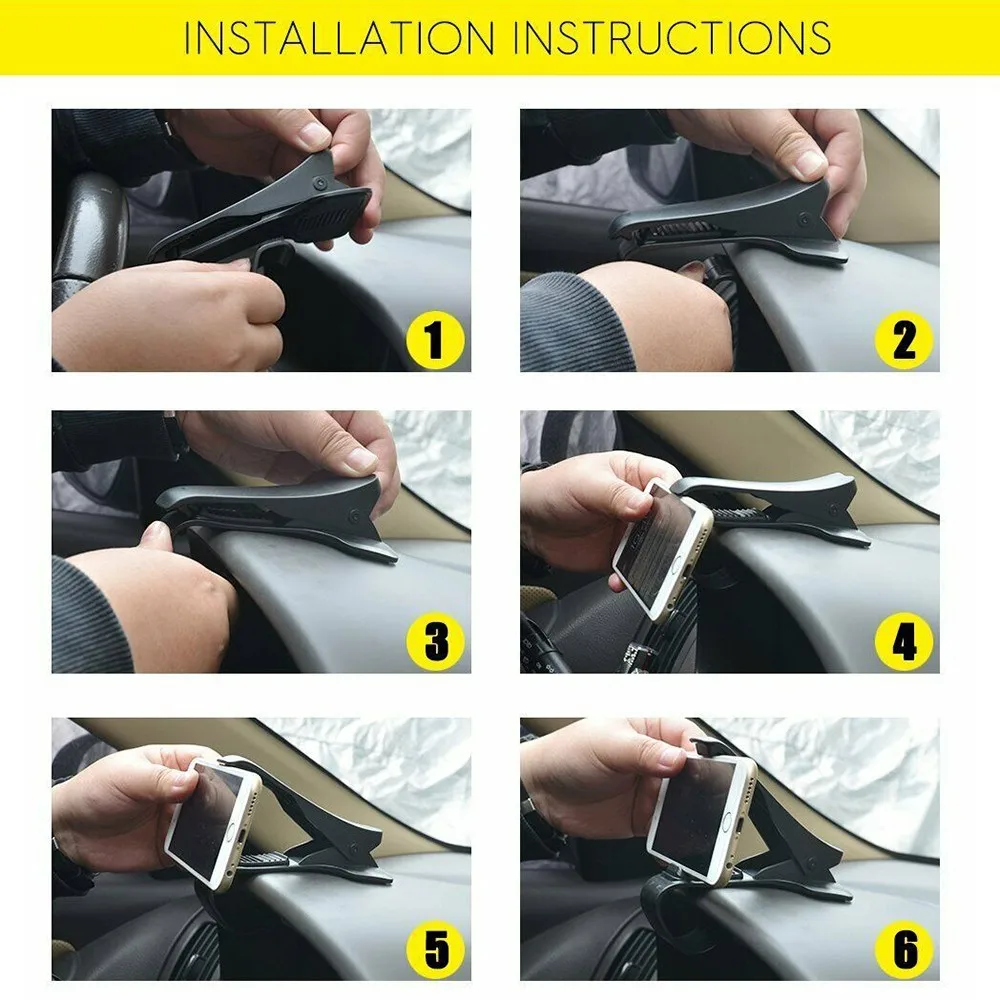 

For Smartphone Car Mount Accessories Cell Phone Cradle HUD Design Holder PDA