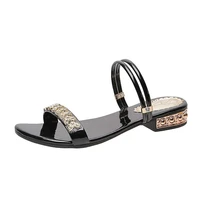 summer women sandals bling pumps shoes comfort ladies woman sandalie gold silver high heels female footwear slip on sandals