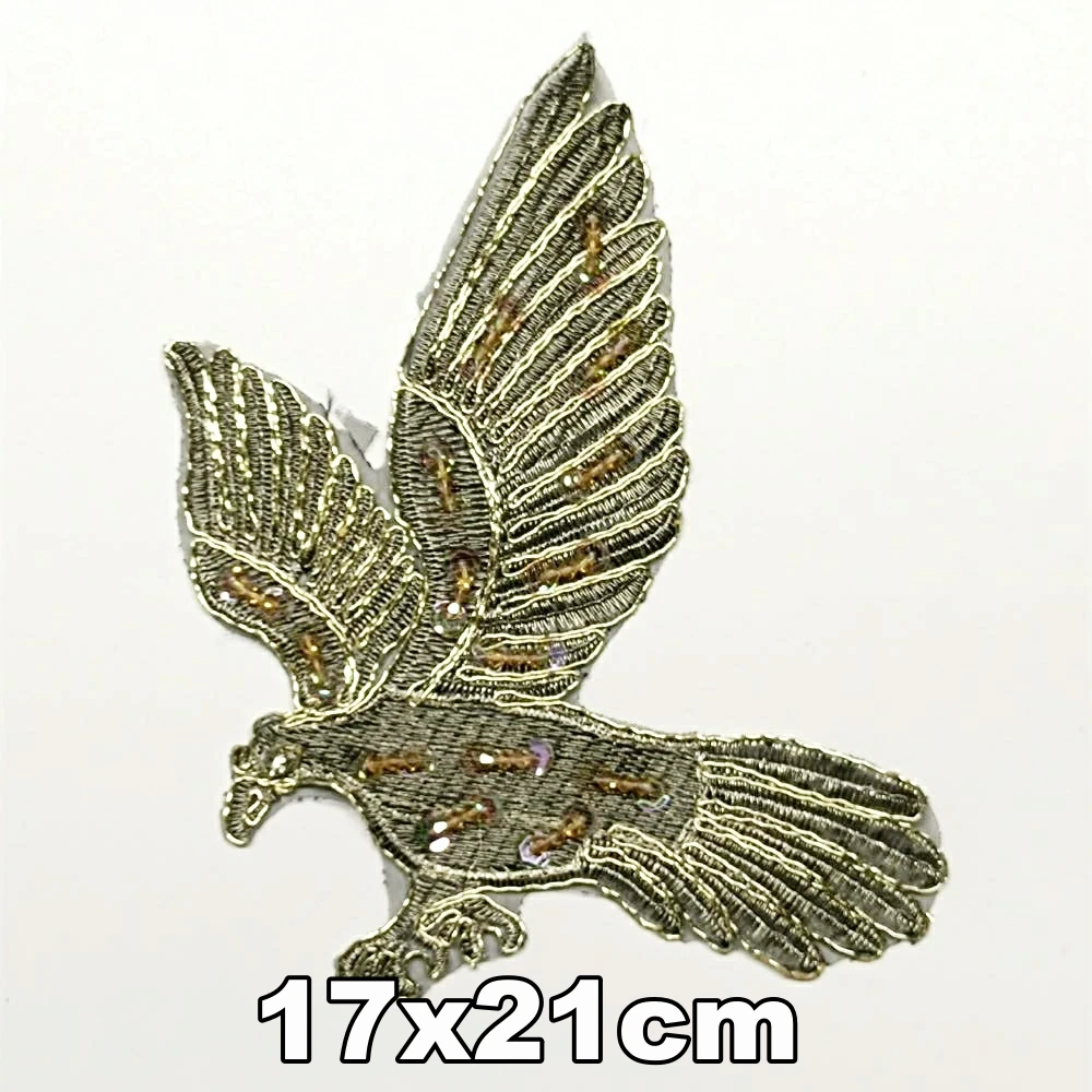 

Apparel large embroidery big eagle bird patch for clothing AM-3178
