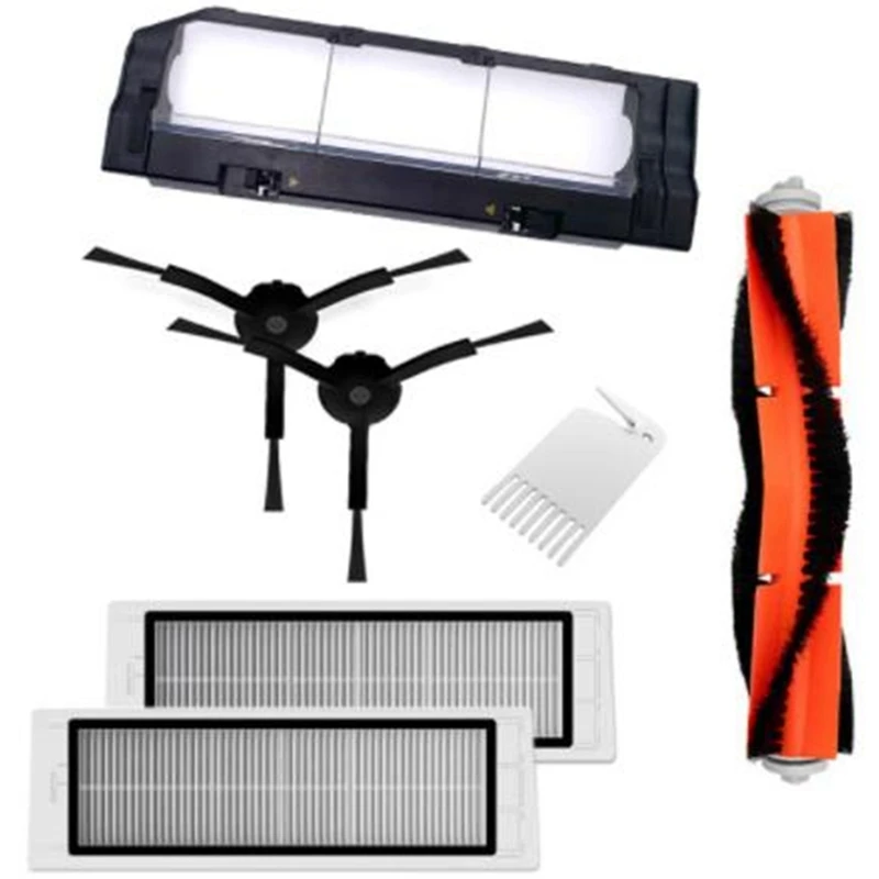

Main Brush Filter Black Side Brush for Xiaomi Roborock S50 S51 S55 S5 S6 Vacuum Cleaner Spare Parts