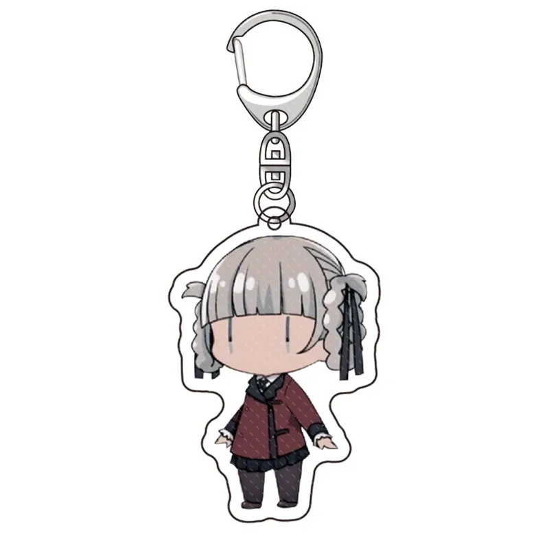 Брелок для ключей с японским аниме Kakegurui серебристый мультяшными фигурками