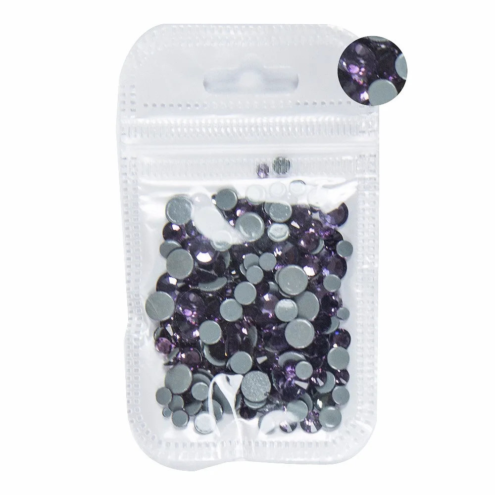 AAAA + лучшее качество фиолетовый микс Размеры Горячая фиксация стразы более