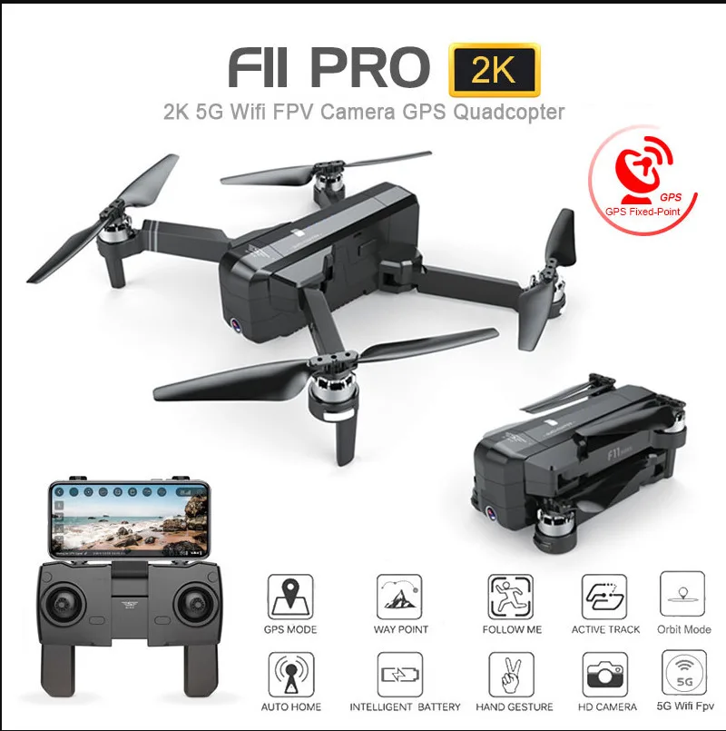 Дрон MJX F11 Pro с Gps Wi Fi Fpv 1080p/2k Hd камера бесщеточный Квадрокоптер время полета 25 минут
