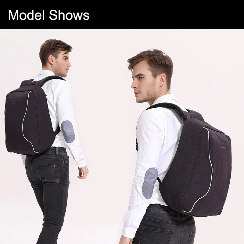 Tigernu брендовый модный Противоугонный мужской рюкзак деловой для ноутбука