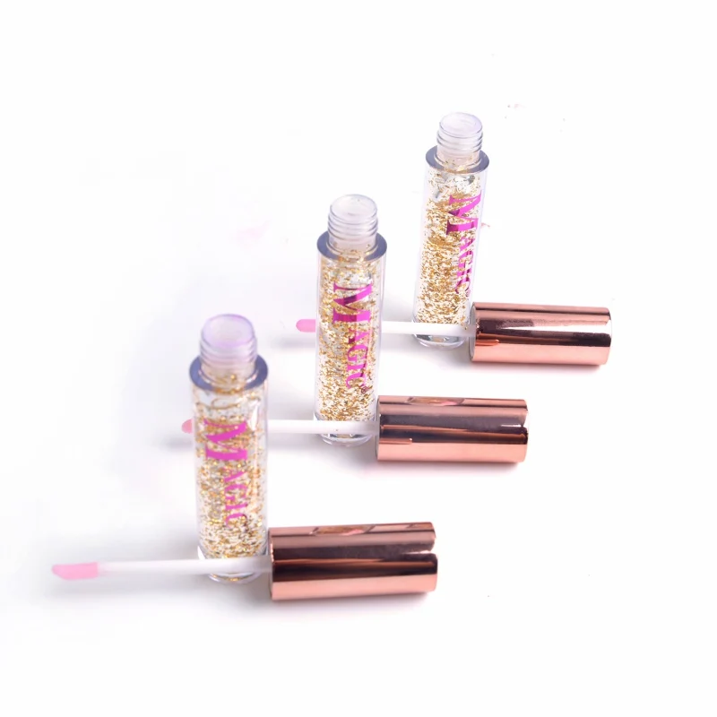 Warming lipstick magic temperature changed color Strawberry color lip balm moisturizing and lasting ladies crystal lip gloss