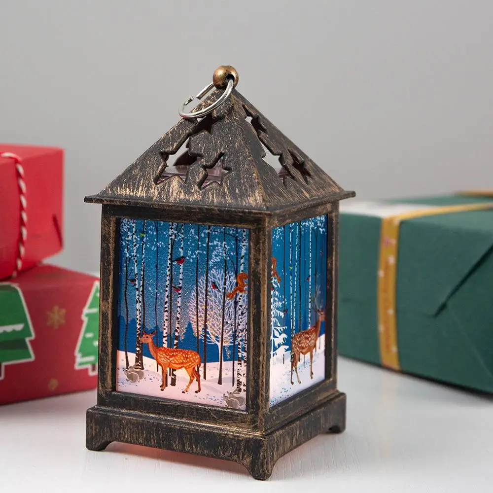 1 шт. рождественские украшения для дома светящийся Рождественский домик