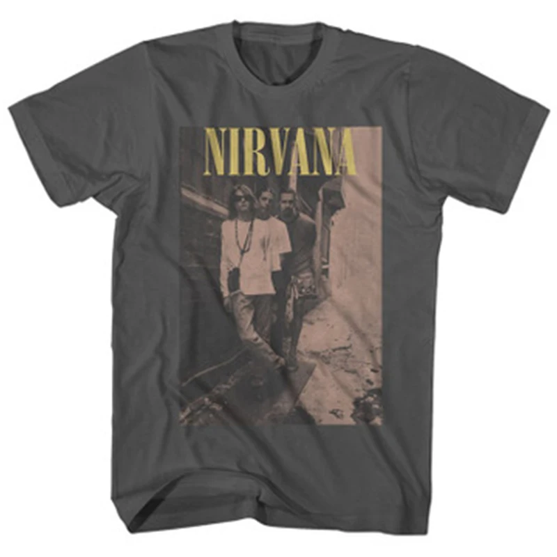 

Nirvana's Kurt Cobain rock retro punk heavy cotton short-sleeved T-shirt