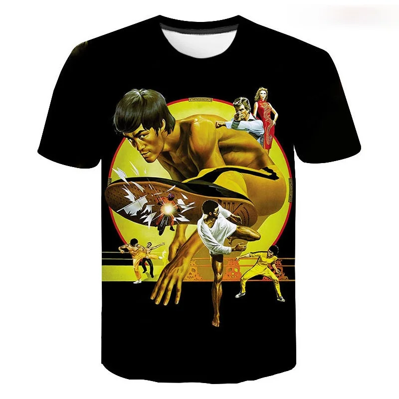 

Bruce Lee 3D Print T-shirt Summer Men Women Children Harajuku T-shirt New Fashion Streetwear Teenager Chinese Kung Fu Tops Tee