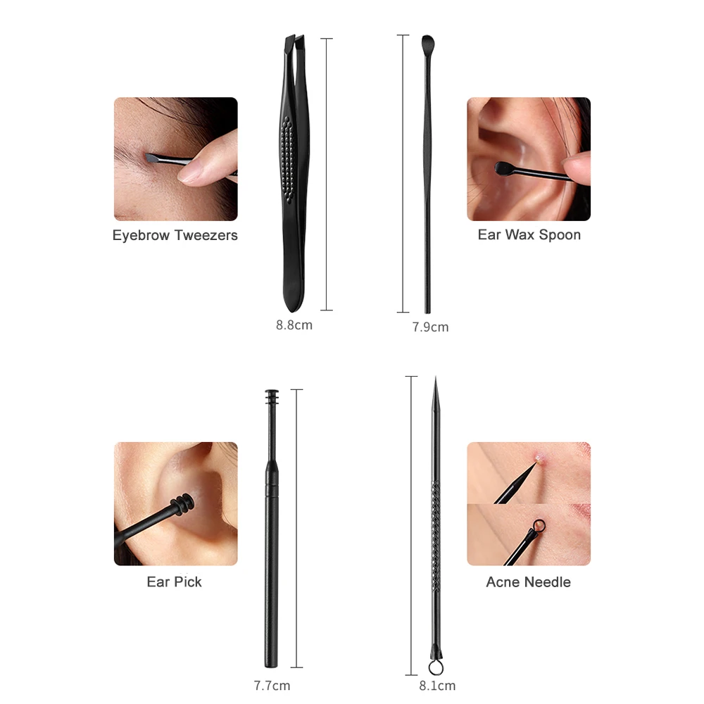 2019 18 шт. профессиональный педикюр Маникюрный набор Комплект ножниц для ногтей