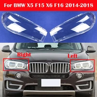 light case for bmw x5 f15 f16 x6 2014 2018 car front headlight lens cover auto headlamp lampshade glass lamp shell caps