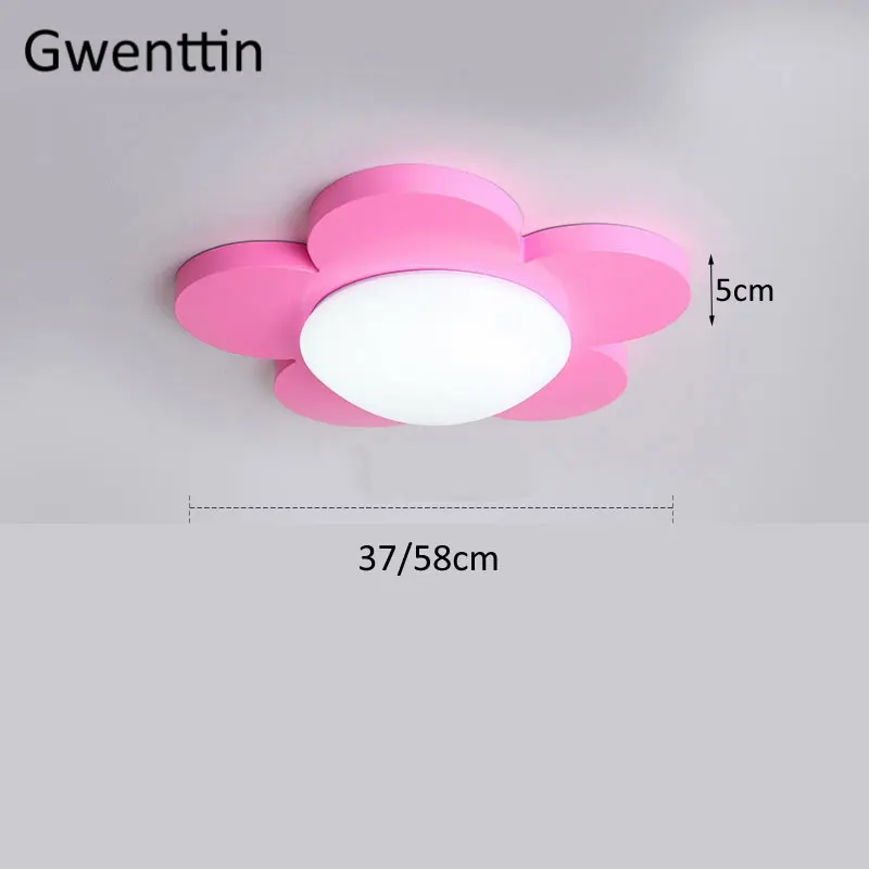 Ultra-thin Flower LED Ceiling Light Modern Lamp Surface Mount Lights Children's Room Foyer Bedroom Home Decor Luminaire | Лампы и