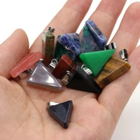 2021 new natural semi precious stones triangle flash labradorite charms for jewelry making diy necklace bracelet accessories