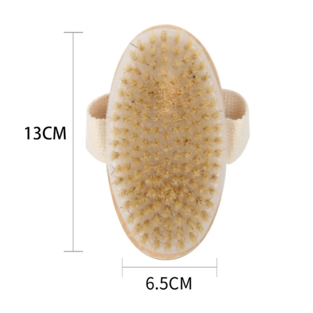 

Skin body Brush Soft Natural Bristle Shower Brushes Wooden Bath Shower Bristle Brush SPA Body Brushes Without Handle