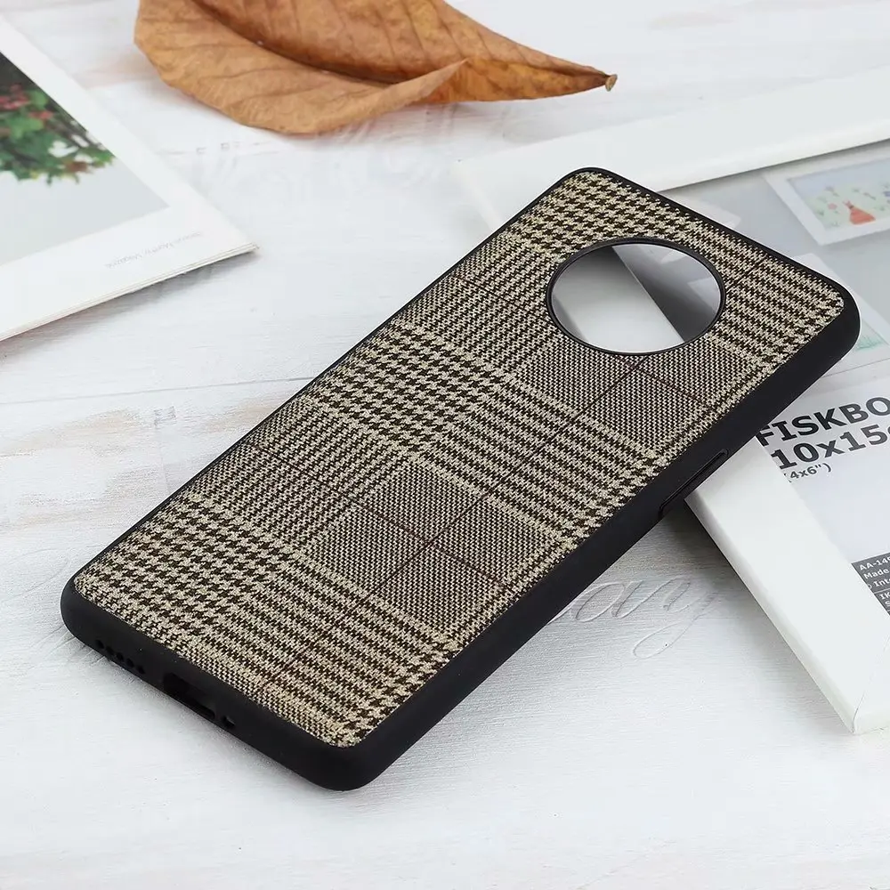 Для oneplus 7T чехол из искусственной кожи тонкий защитный на заднюю панель для one plus 7t
