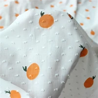 pineapple pattern cotton polka dot cut fabric making childrens clothing womens blouse skirt cloth diy tissue