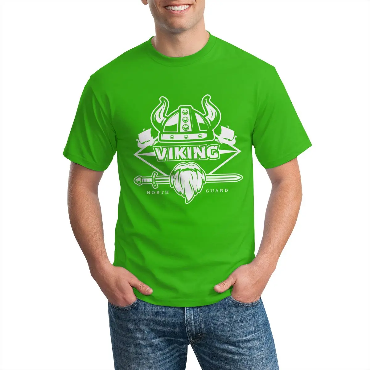 

Men Vikings Odin Warrior Legend T Shirt Pure Cotton Tops Tee Novelty Men Short Sleeve Crewneck Tees Summer Cotton Mens T-Shirts