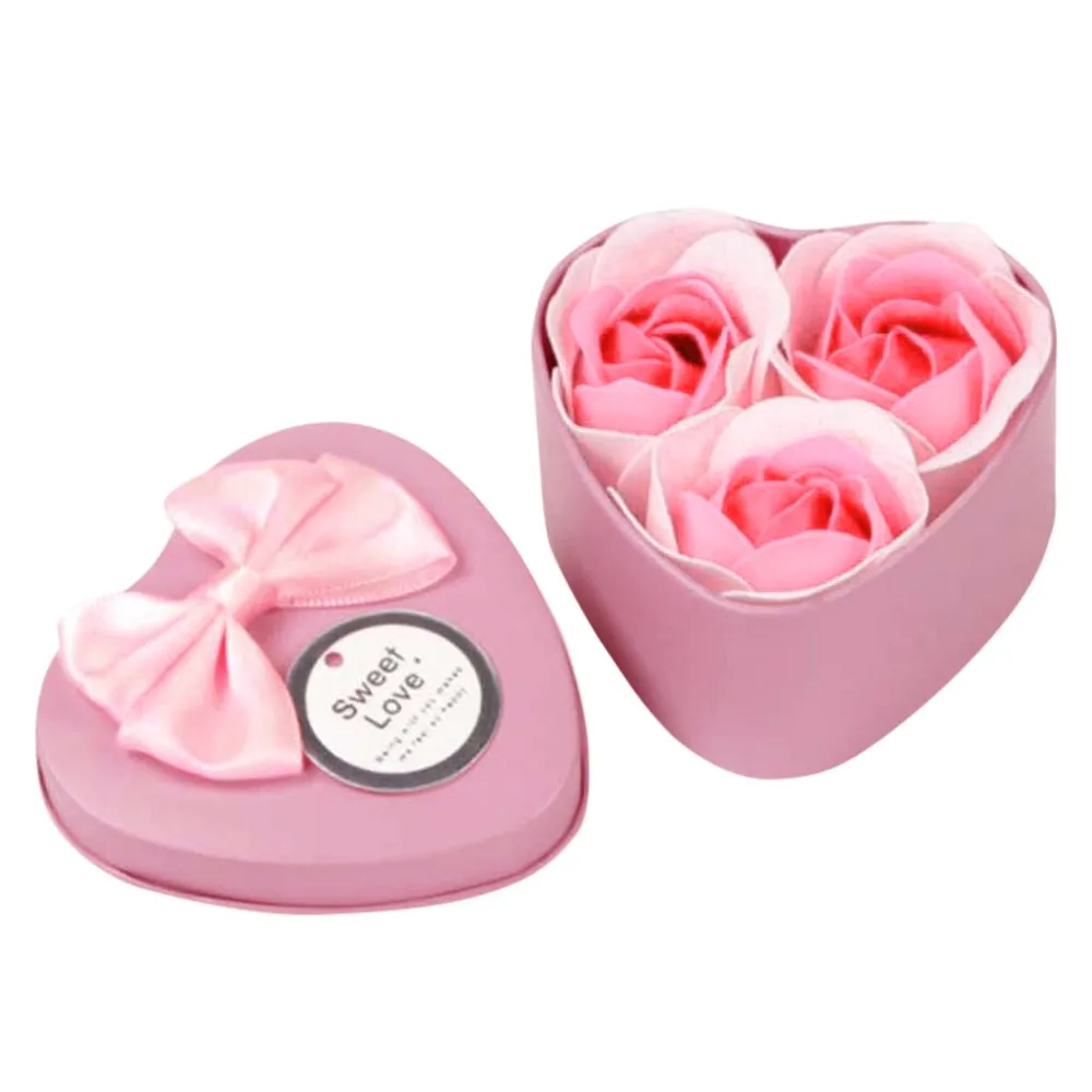 

3pcs Bath Soap Rose Flower Floral Scented Soap Rose Petals Body Soap Valentine's Day Birthday Mothers Day Gifts Soap Rose Flower