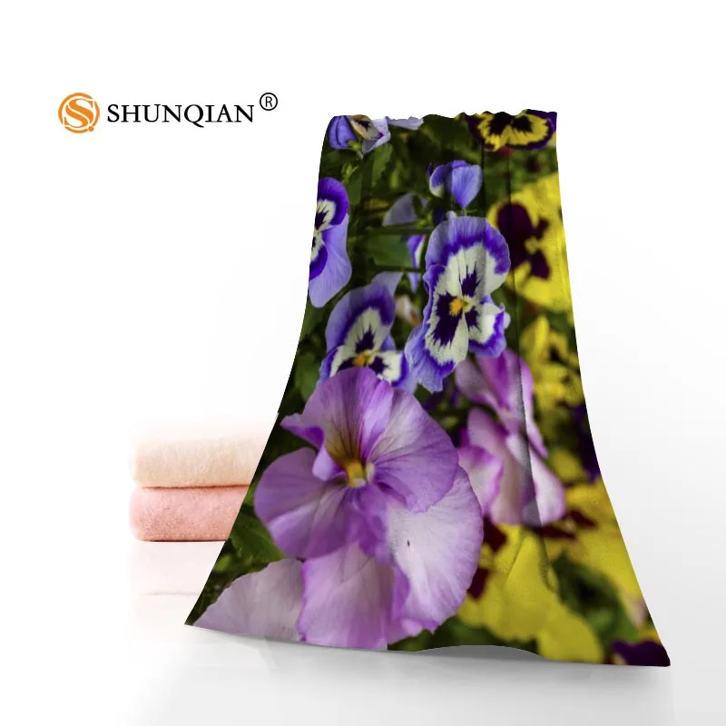 

Customize All Flowers And Pansy 35x75cm Daily Exercise Fitness Fast Dry Face Microfiber Towel