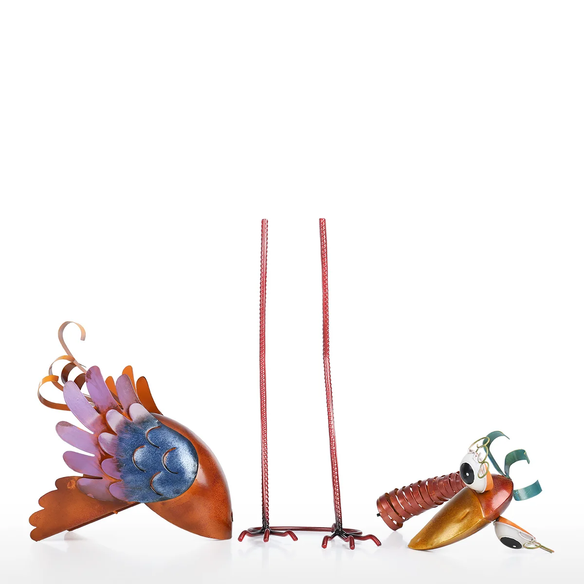 Tooarts садовое украшение мультяшная скульптура тукана железная птицы животное для