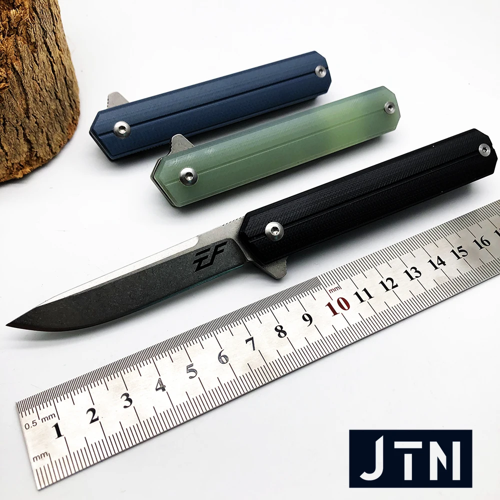 JTN EF64 тактический складной нож D2 лезвие G10 Ручка походные охотничьи ножи для