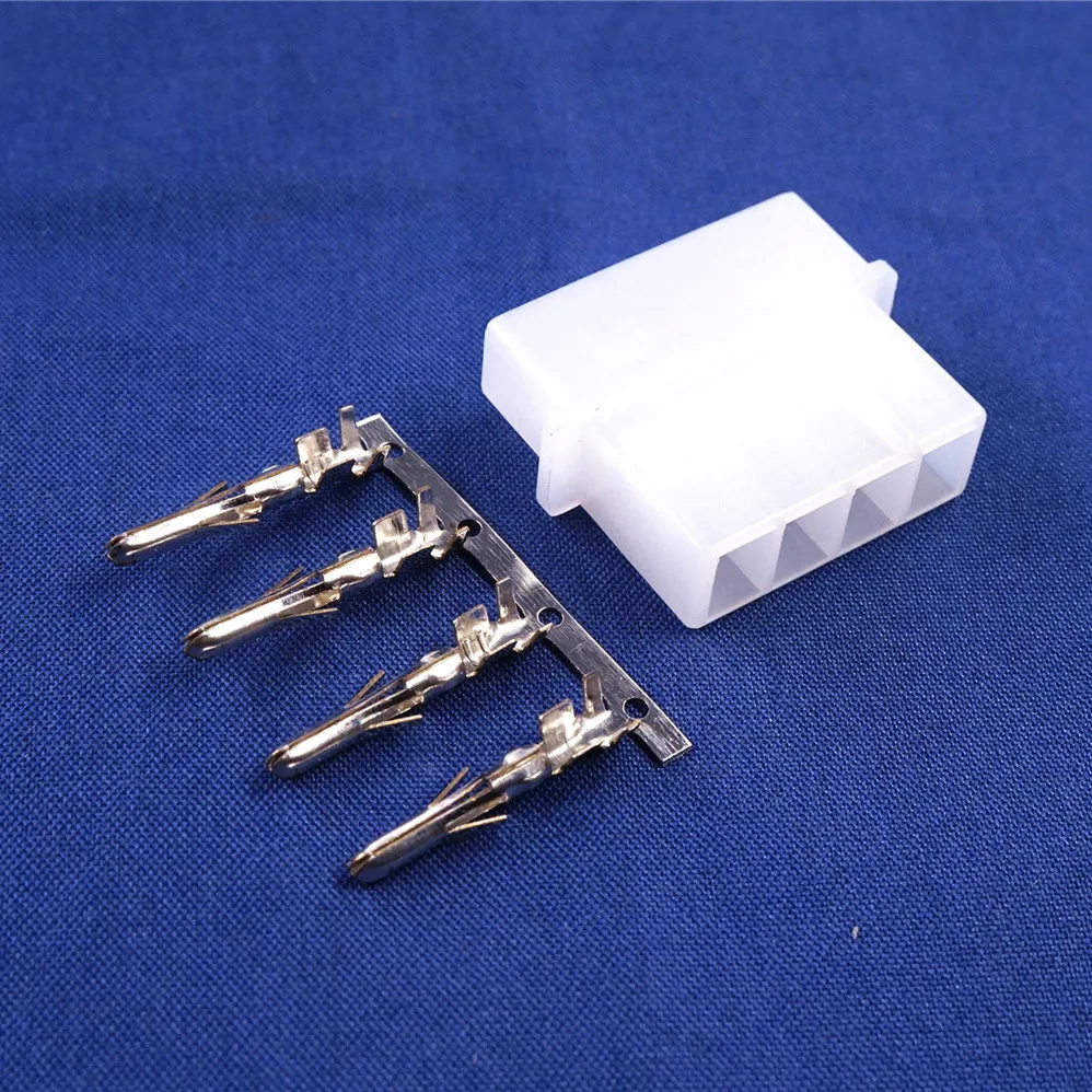 10 комплектов Molex 5 08 мм 4 позиционный штекер и гнездовой корпус + контактный