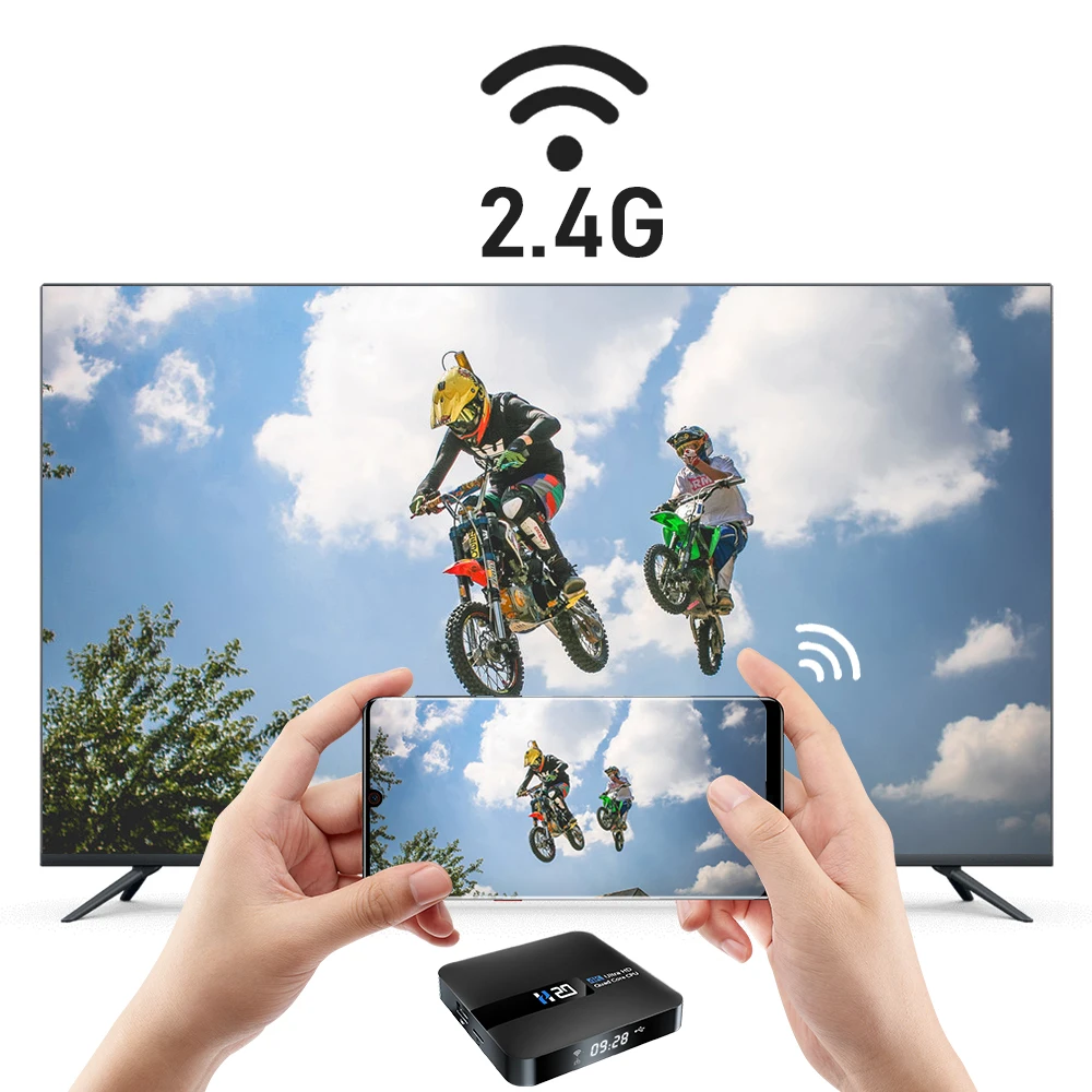 ТВ приставка RK3229 на Android 10 0 с поддержкой 4K 2 + 16 ГБ Wi Fi 4 ГГц|ТВ-приставки и
