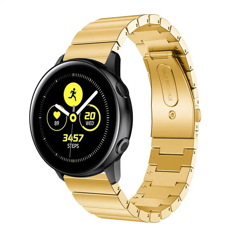 Браслет из нержавеющей стали для Samsung Galaxy Watch Active 2 44 мм 40 20 сменный ремешок 42