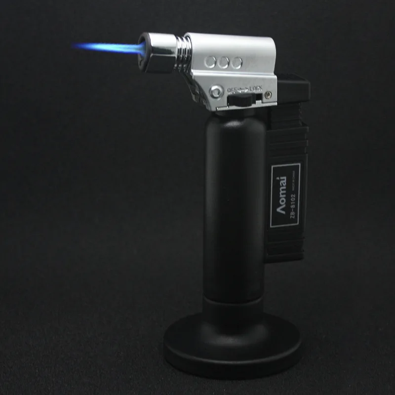 

High Capacity Turbine BBQ Kitchen Survival Lighter Spray Gun Butane Blue Flame Cigar Explosion-proof Torch Lighter