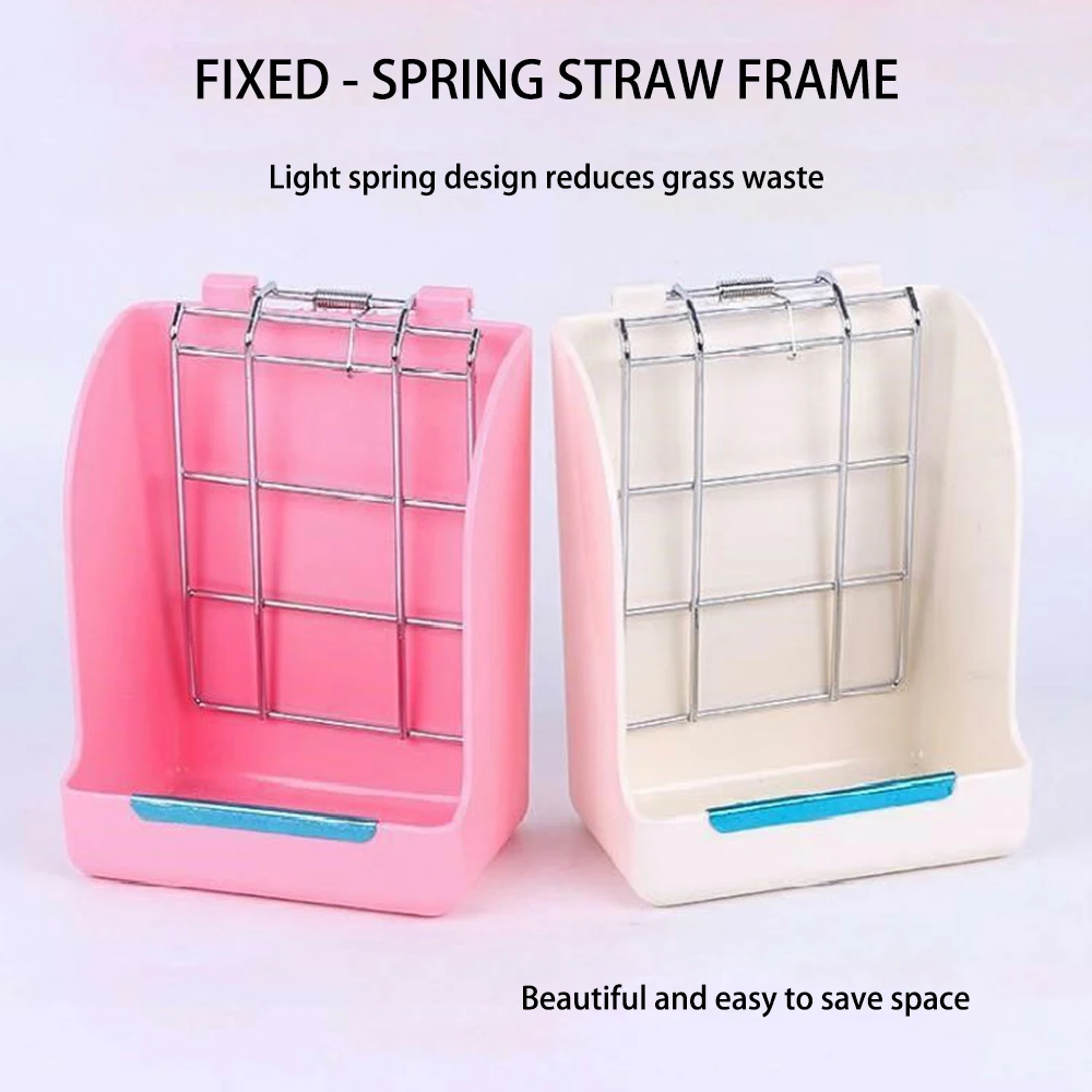 Весна кролик устройство для подачи сена держать чистый Еда контейнер Pet свинки