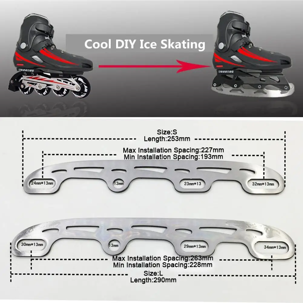 1 шт. роликовые лезвия для коньков Cooltaki скейт обувь Ice Blade многоцелевой мяч полный набор для встроенных коньков Patines