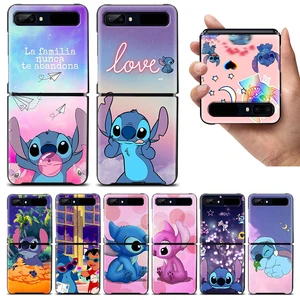 shockproof folding mobile hard shell stitch abomination little monster for samsung galaxy z flip 3 5g black fundas phone case free global shipping
