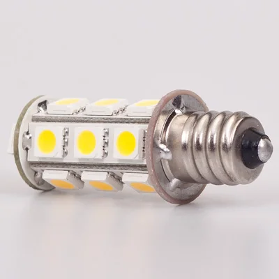 

Free Shipment !!! 20pcs/lot E12 LED Auto Bulb 12VDC Warm White 18pcs Of 5050SMD 3W To Repalce Halogen 30W 20pcs/lot