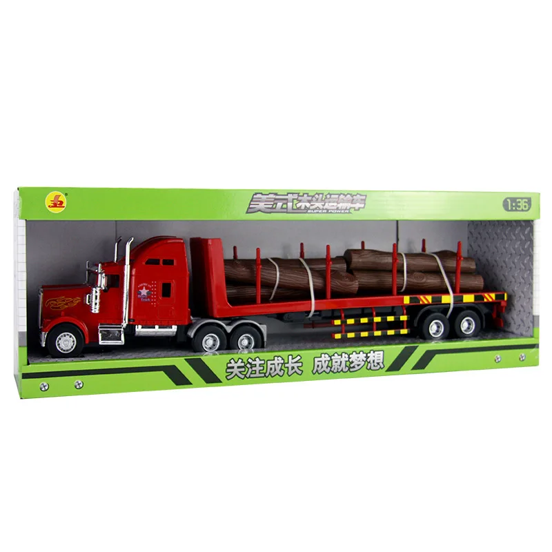 

Alloy Dicase Metal Transport Vehicle Wood Truck Children Toy Gift