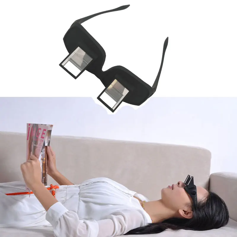 

Забавные ленивые перископические Горизонтальные очки для чтения, телевизора, очки для сидения на кровати, лежа, детской кровати, газета, Лен...