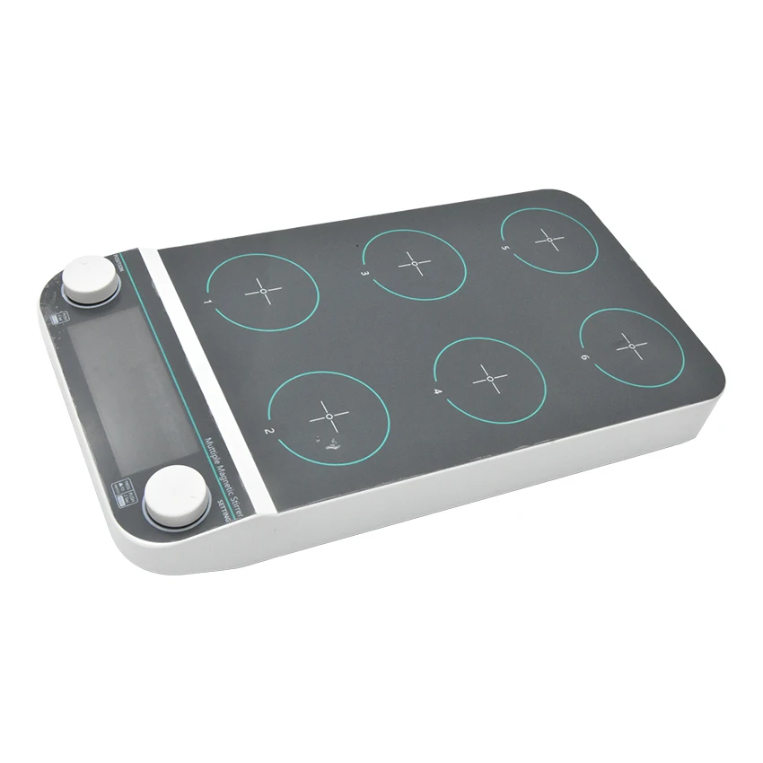 

MMS6pro Multi-Position Magnetic Stirrer 1500rpm 6*500ml Electric Magnetic Stirrer Laboratory LCD Digital Display Magnetic Mixer