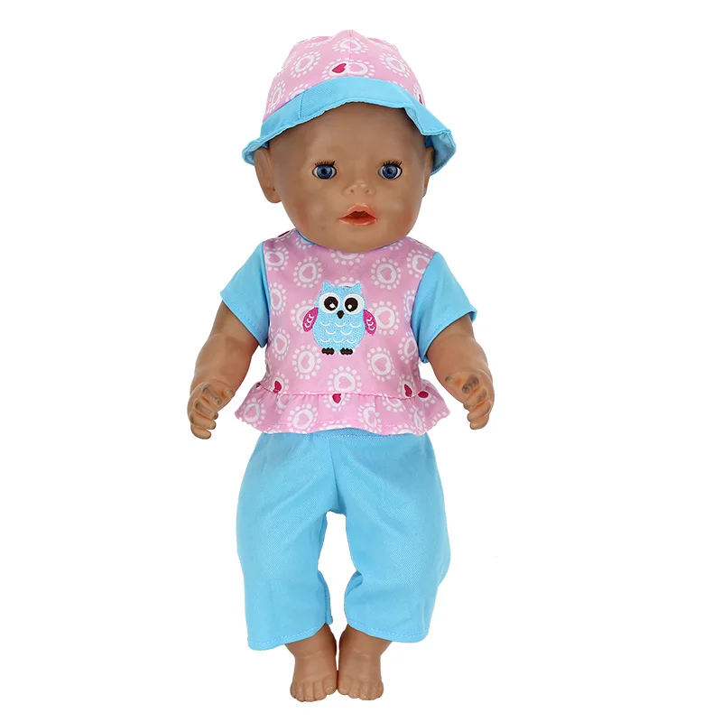 Модная одежда подходит для кукол-новорожденных 43 см Одежда кукол 17 дюймов 15