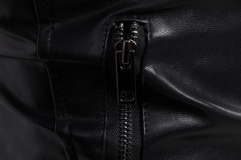

Fashion Leather Jacket Men Autumn Slim Fit Faux Leather Jacket Motorcycle Bomber Leather Jackets Coats Big Size 4XL