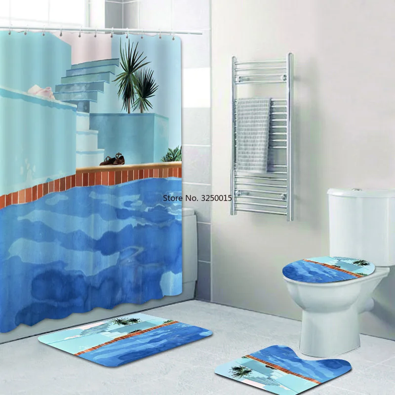 Художественный домашний декор скандинавский дэвид Hockney искусственная занавеска