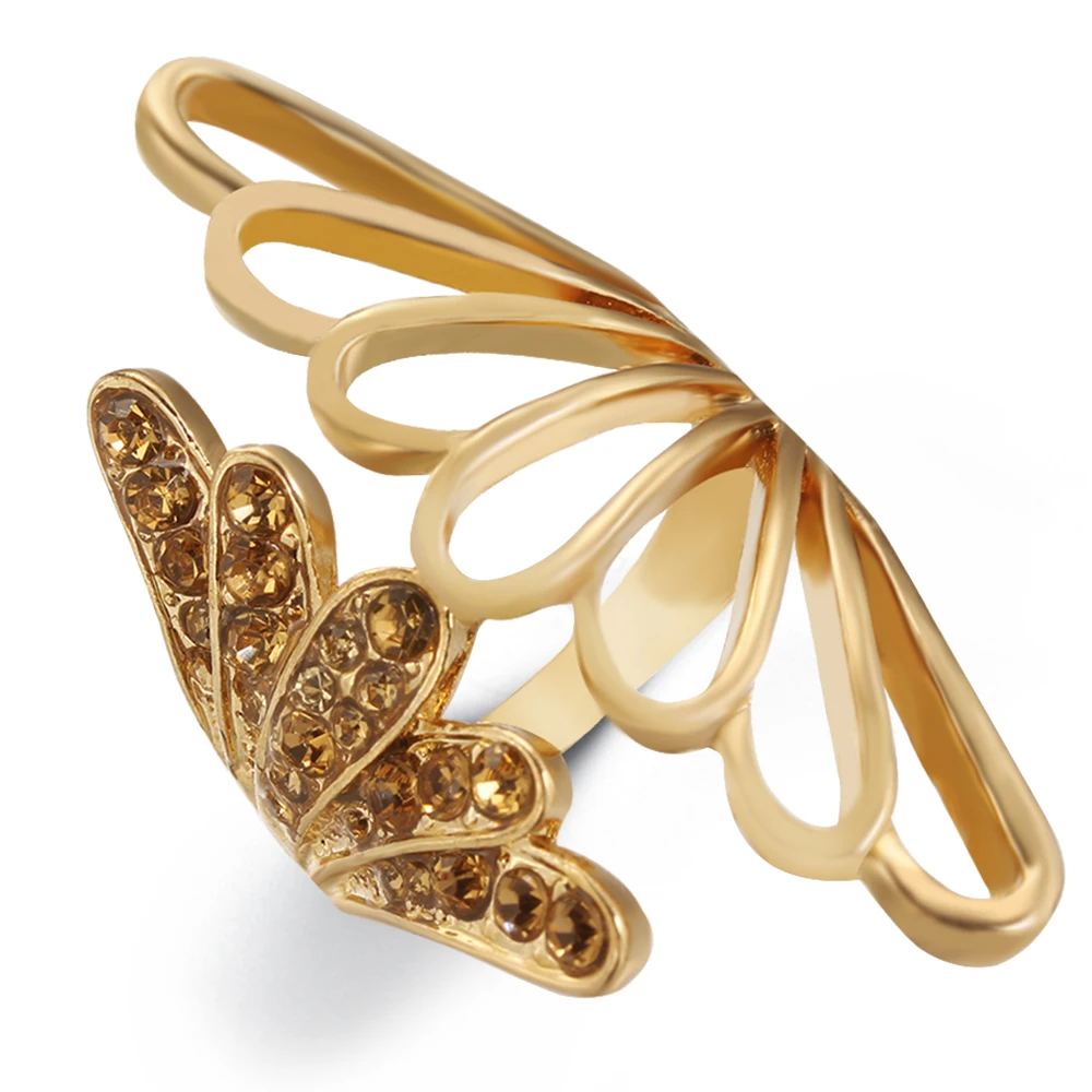 Золотой хвост русалки играющее креативное кольцо Женское Обручальное модное