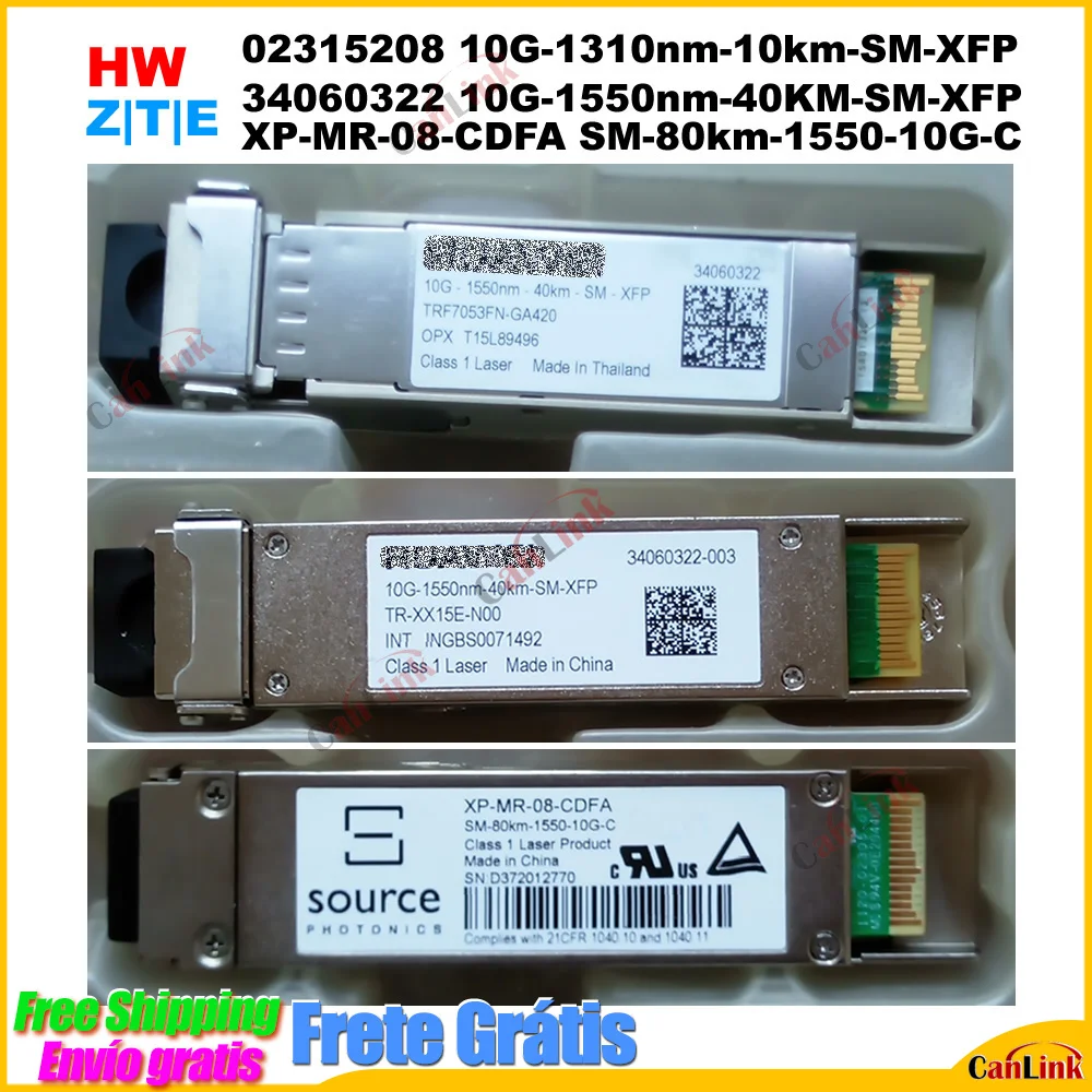 HW Z | T | E 34060322 10G 10km 40km 80km -1310nm / 1550nm XFP оптический модуль 10G-1550nm-40KM-SM-XFP XP-MR-08-CDFA SM-80km-1550-10G-C