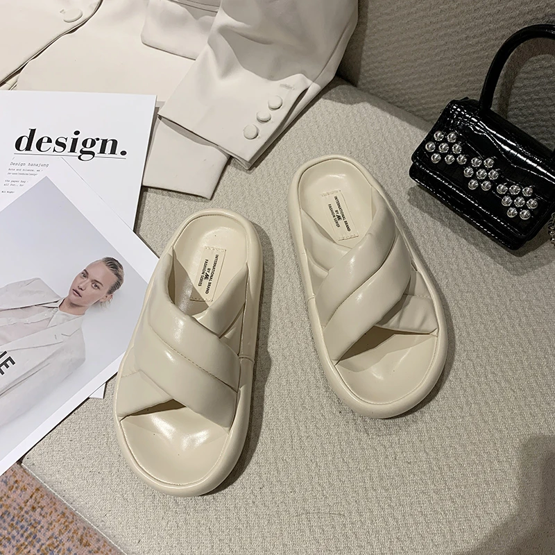 

2021 new style sandals summer soft bottom flat bottom fashion slippers women summer indoor and outdoor