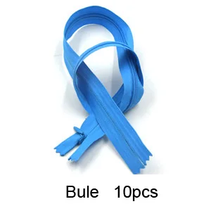 DG001-Blue Класс AAA 3#20 шт закрытые невидимые молнии 28 см для подушки, платья, 60 см DIY Швейные наборы Аксессуары молнии 40 см - Цвет: DG001-Blue
