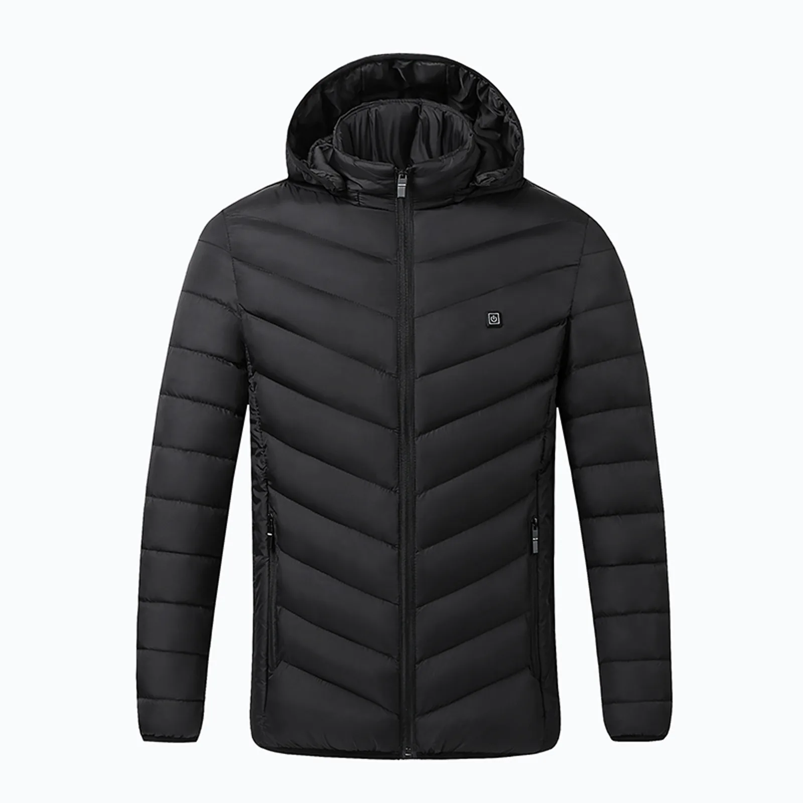 

2021 Winter Men Coat Outdoor Warm Clothing Heated For Riding Skiing Fishing Charging Via Heated Coat Men's Male Jacket outwear