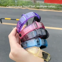 discolored clear thin protective case strap for xiaomi mi band 6 5 4 3 2 sport replacement wrist smartwatch accessories bracelet