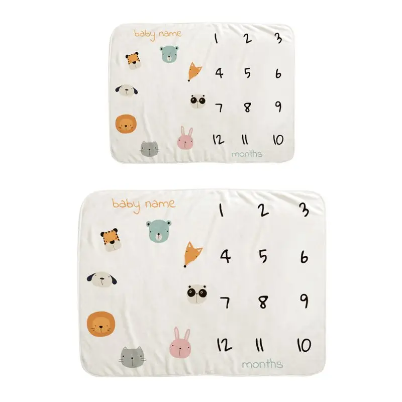 

Baby Monthly Record Growth Milestone Blanket Newborn Photography Prop Background New