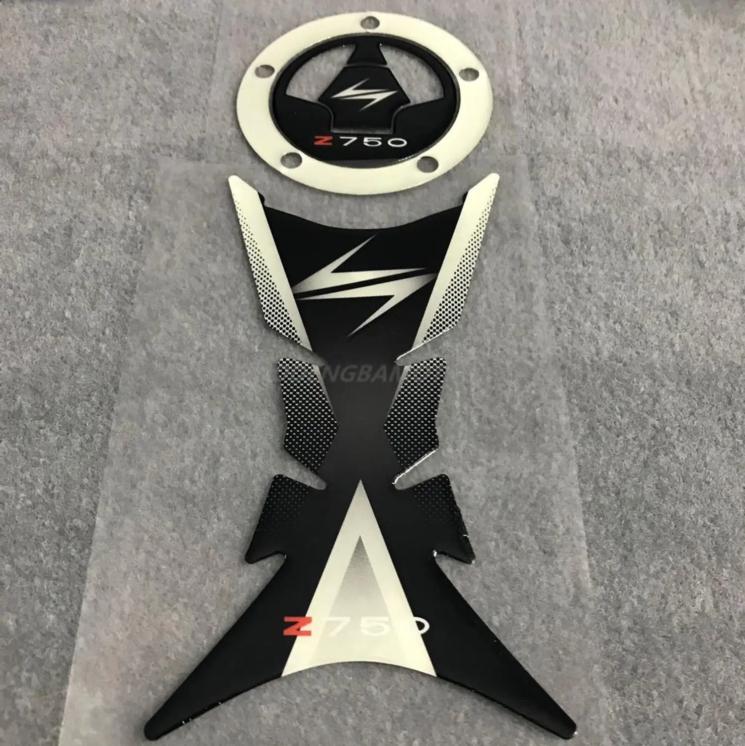 3d наклейка Z750 с эмблемой защитная накладка на бак кепка подходит для Kawasaki Ninja ZR750 Z