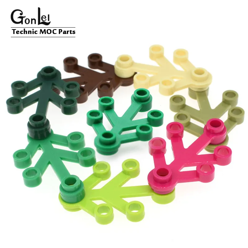 

50Pcs City Plant Accessories Building Blocks Garden Grass Bush Trees Leaf MOC Brick Military Camouflage Figures Christmas Toys