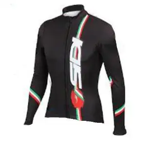 07 Fluorescence Sidi Cycling Long Sleeve Jersey Sets MTB Bicycle Jerseys 9D Bike Bib Pants Pad Maillot Pantalón Ropa Ciclismo - Цвет: 07